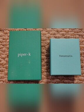 Piper.k & Tiffany & Co. Jewelry Boxes in Teal and Robin's Egg Blue
